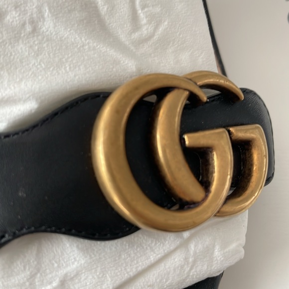 Gucci GG leather mid heel sandals - Picture 11 of 12
